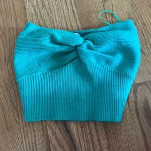 Princess Polly Kelly Green Knit Tube Top